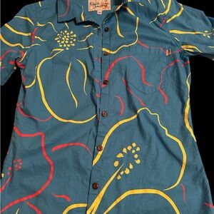 Reyn Spooner Men's Blue Floral Shirt